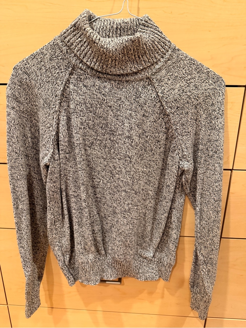 Karen Scott | Black and White Turtleneck Sweater